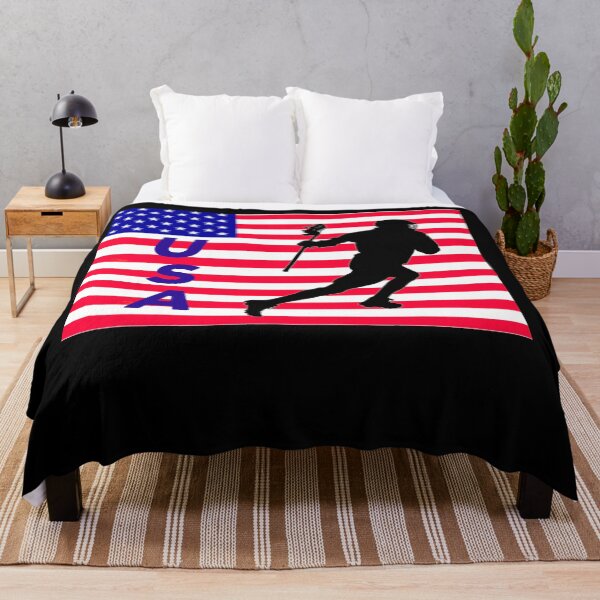 Item preview, lacrosse usa american flag designed and sold by Lakki-s.