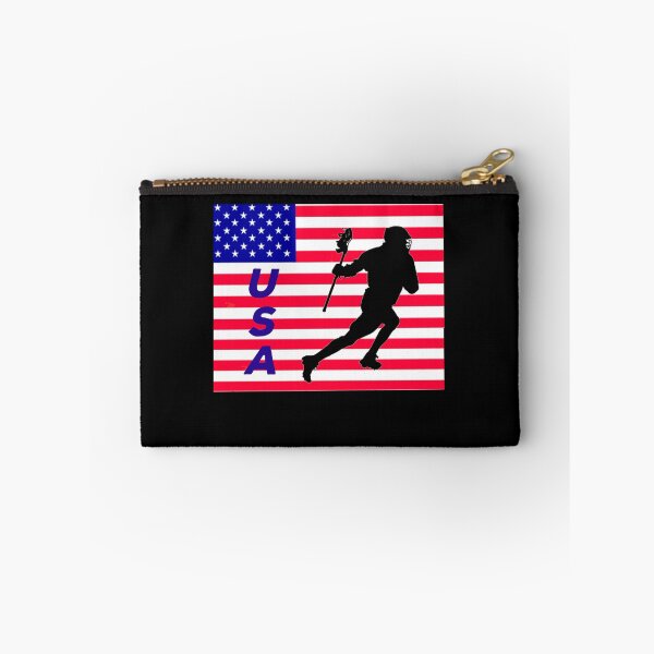 Item preview, lacrosse usa american flag designed and sold by Lakki-s.