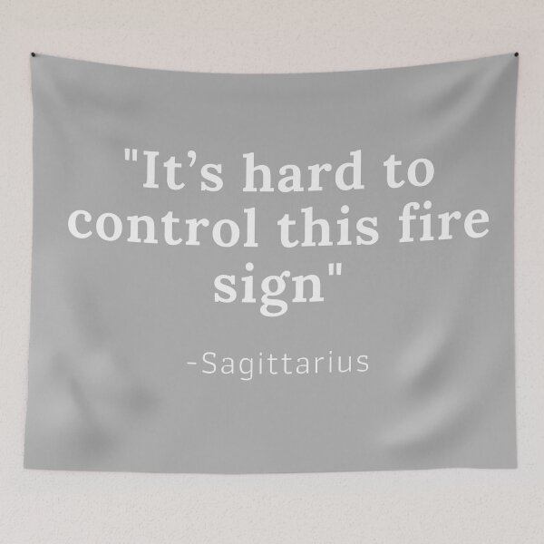 Item preview, It Is Hard To Control This Fire Sign - Sagittarius Facts designed and sold by SMillustrations.