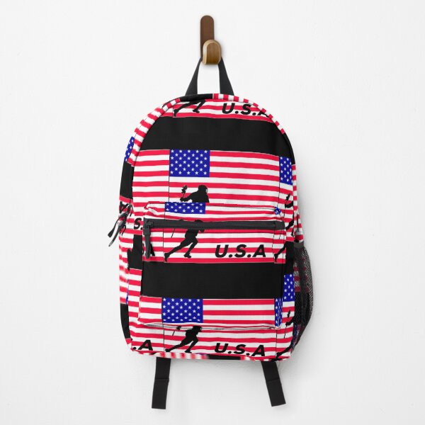Item preview, lacrosse usa american flag designed and sold by Lakki-s.