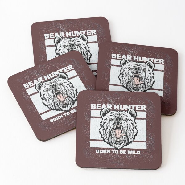 Item preview, 'BEAR HUNTER BORN TO BE WILD' COLLECTION designed and sold by JRM Tees & More Store.
