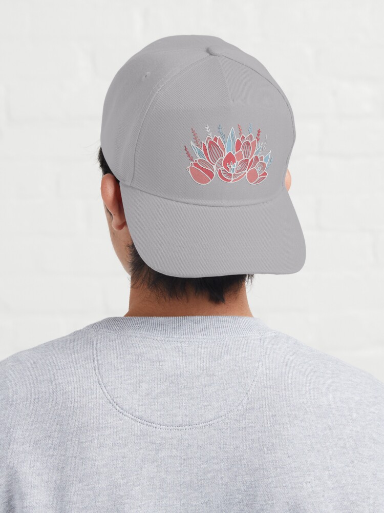 Alternate view of Papercut tulips Cap