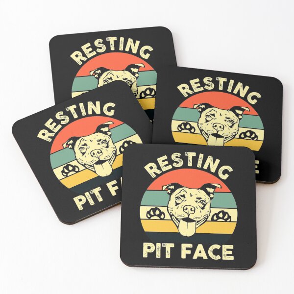 Item preview, Funny Pitbull Dog Resting Pit Face Pitbull designed and sold by wowart4u.