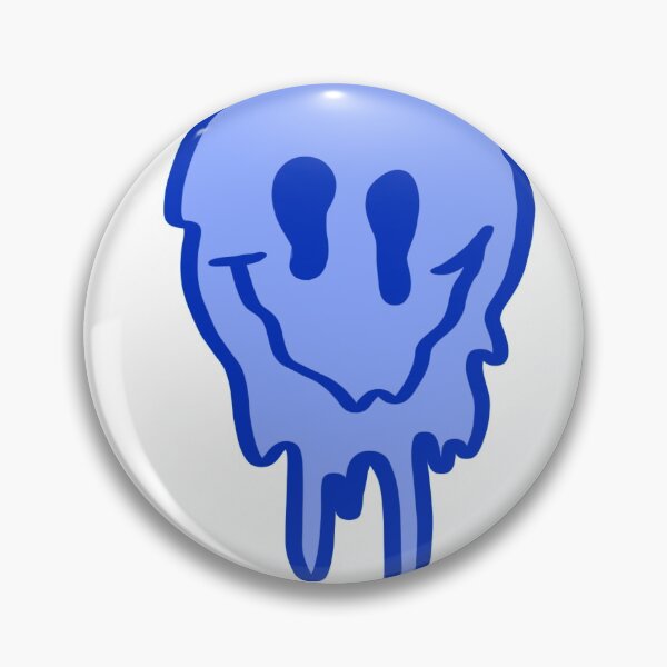 Item preview, Melty blue smily face preppy aesthetic designed and sold by cameryn-creates.