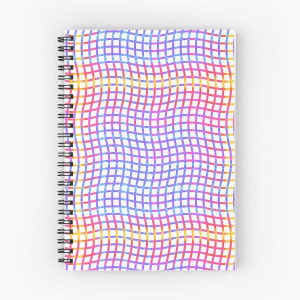 Item preview, Wavy Plaid Rainbow on White Repeat 5748 designed and sold by Art in My Loft.