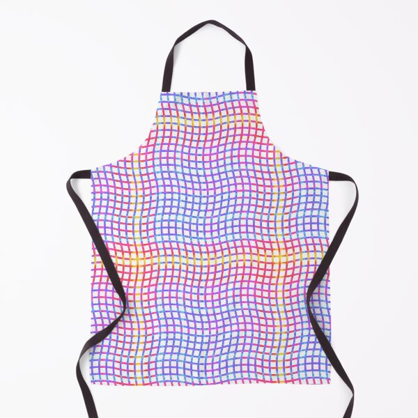 Item preview, Wavy Plaid Rainbow on White Repeat 5748 designed and sold by Art in My Loft.