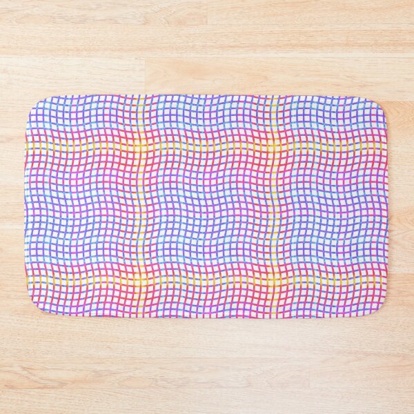Item preview, Wavy Plaid Rainbow on White Repeat 5748 designed and sold by Art in My Loft.