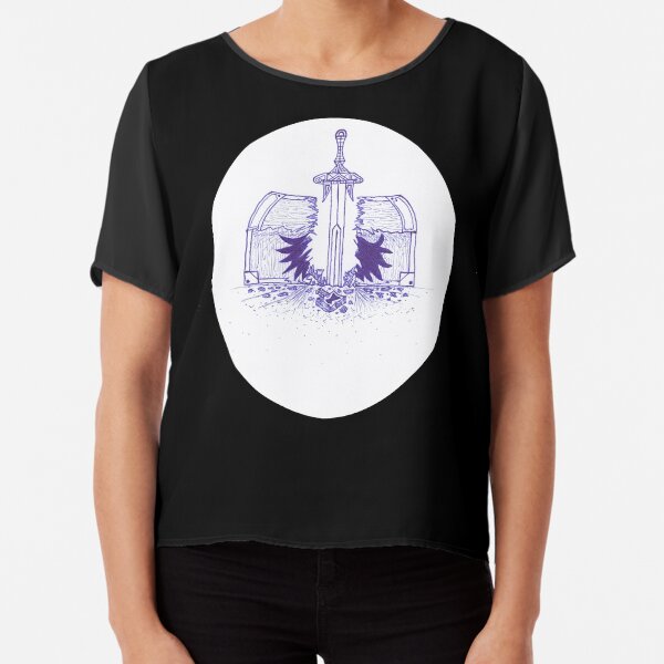 M.I. #125 |☽| Chest Pain Chiffon Top