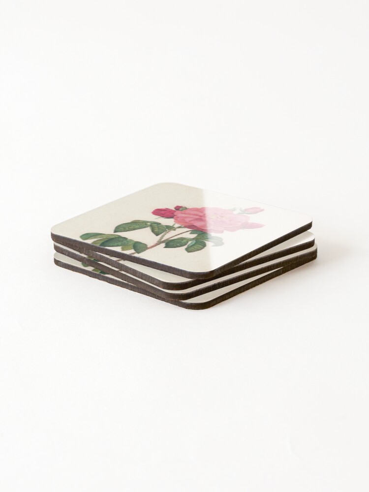 Thumbnail 4 of 5, Coasters (Set of 4), Incredible Pink Roses designed and sold by Studio66Designs.