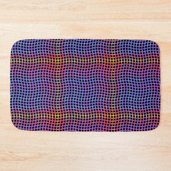 Item preview, Wavy Plaid Rainbow on Black Repeat 5748 designed and sold by Art in My Loft.