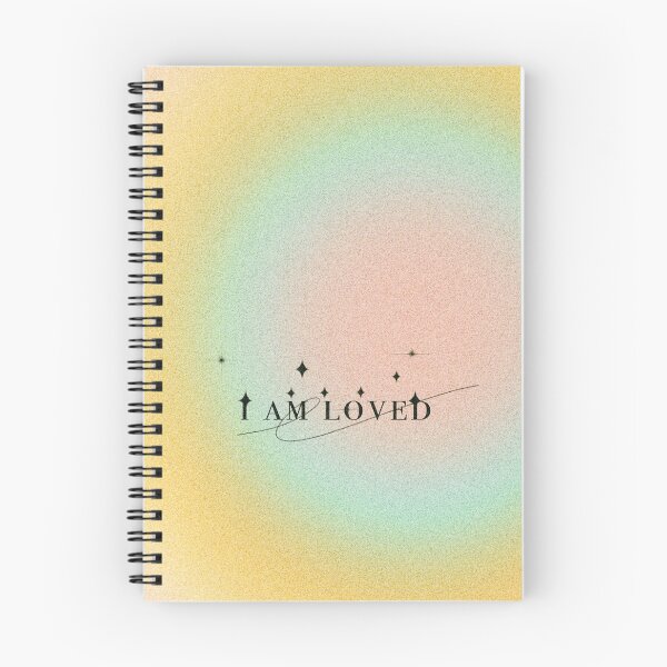 Item preview, I am Loved Daily Affirmation Gradient Art Print designed and sold by HaleyMade.