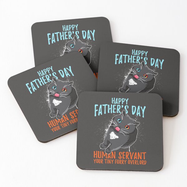 Item preview, Happy Father's Day Human Servant for Cat Dad Men Kitty Daddy designed and sold by BampiQ.