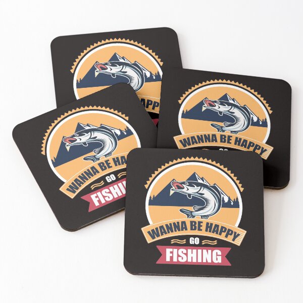 Item preview, WANNA BE HAPPY GO FISHING COLLECTION designed and sold by JRM Tees & More Store.
