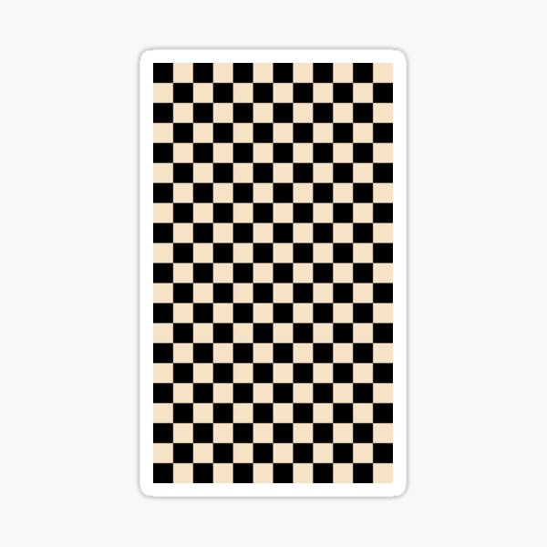 Vista previa del artículo con la obra «estampado de tablero de ajedrez negro», diseñado y vendido por y2krevival.