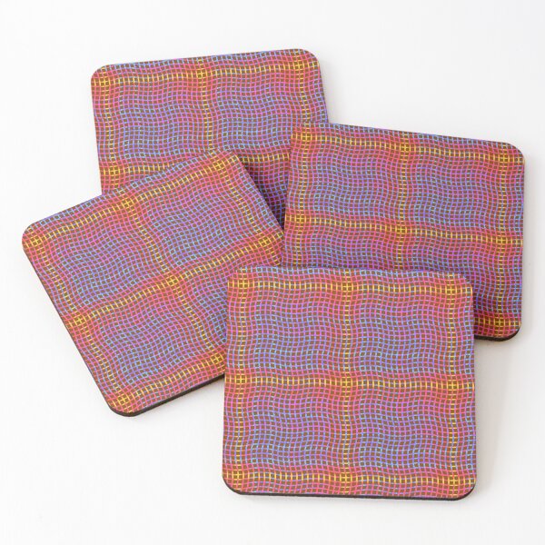 Item preview, Wavy Plaid Rainbow on Brown Repeat 5748 designed and sold by Art in My Loft.