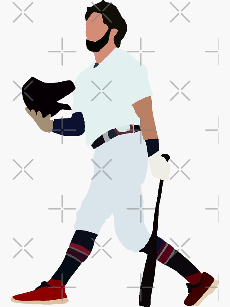 dansby swanson jersey Sticker for Sale by madisonsummey