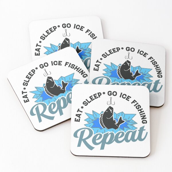 Item preview, EAT, SLEEP, GO ICE FISHING, REPEAT COLLECTION designed and sold by JRM Tees & More Store.