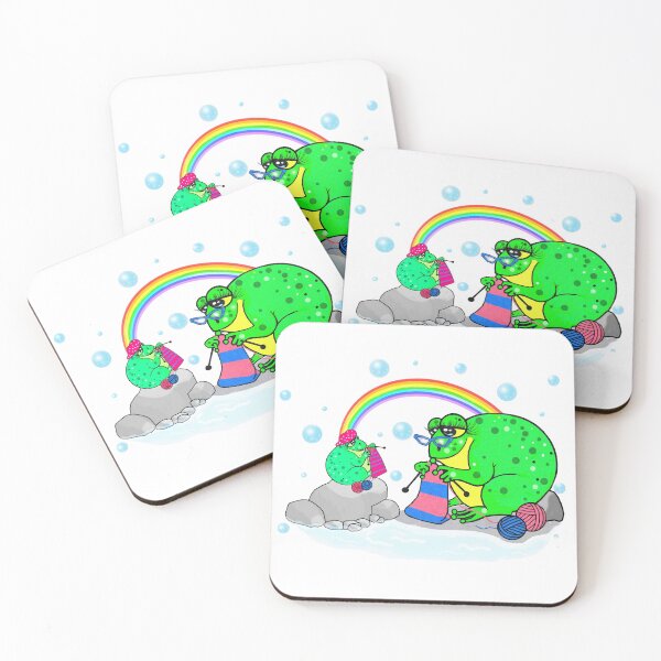 Item preview, Ranas lindas que hacen punto designed and sold by Shirley cute art .