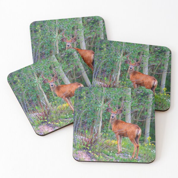 Item preview, Standing Deer in the Forest designed and sold by KR Art Studio.
