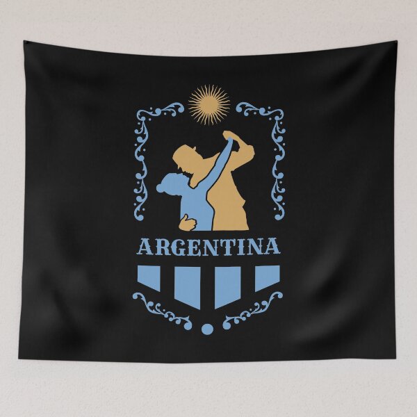 Item preview, Tango Dancers Argentina Flag Sun Crest designed and sold by infinitetango.