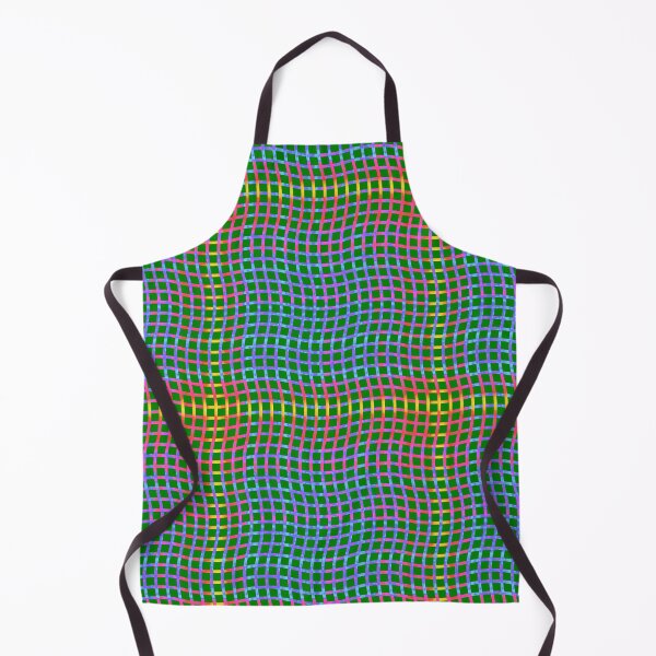 Item preview, Wavy Plaid Rainbow on Green Repeat 5748 designed and sold by Art in My Loft.