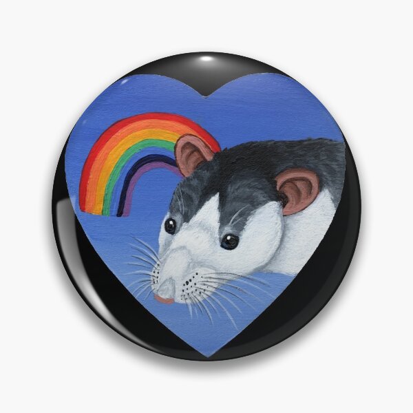 Item preview, Rainbow Roan Rat designed and sold by WolfySilver.
