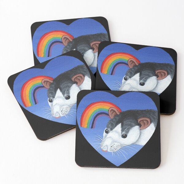 Item preview, Rainbow Roan Rat designed and sold by WolfySilver.