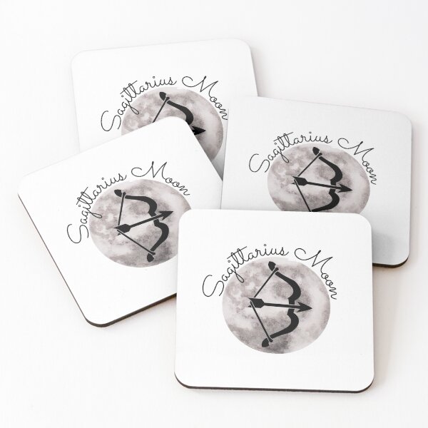 Item preview, Sagittarius Moon with Grey Moon Arrow Sign designed and sold by SMillustrations.