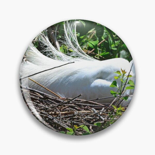 Item preview, A Great Egret Sitting On Her Nest designed and sold by LisaWootenPhoto.
