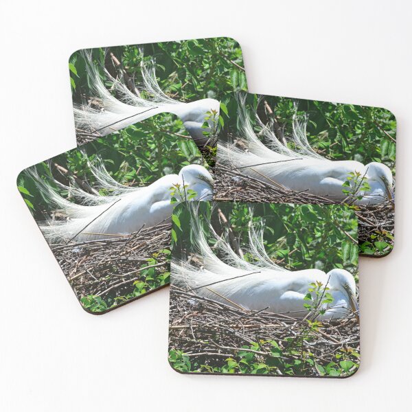 Item preview, A Great Egret Sitting On Her Nest designed and sold by LisaWootenPhoto.