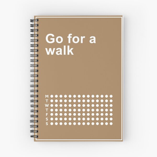 Item preview, Minimalistic Habit Poster - Go for a walk designed and sold by redoARTstore.