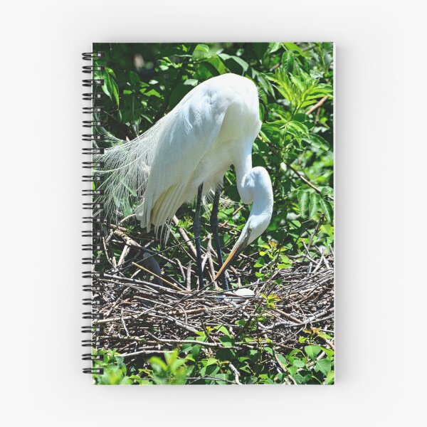 Item preview, A Great Egret On Her Nest Vertical designed and sold by LisaWootenPhoto.