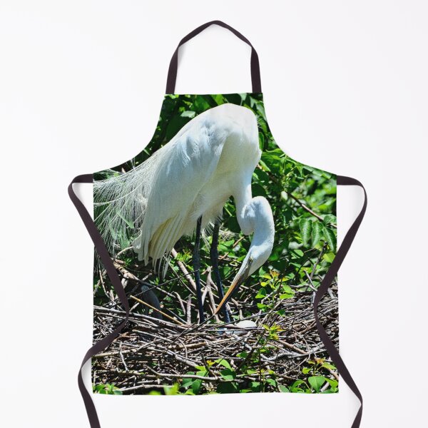 Item preview, A Great Egret On Her Nest Vertical designed and sold by LisaWootenPhoto.