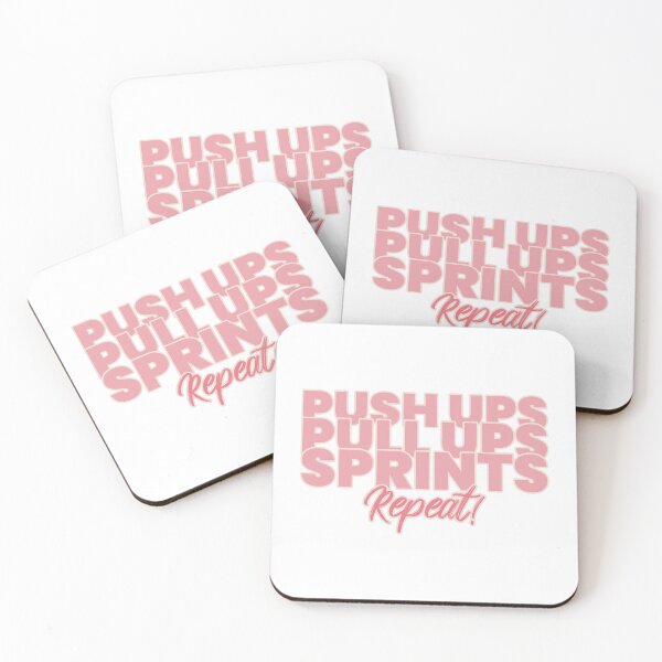 Item preview, Push Ups Pull Ups Sprints Repeat designed and sold by RiseandShineTee.