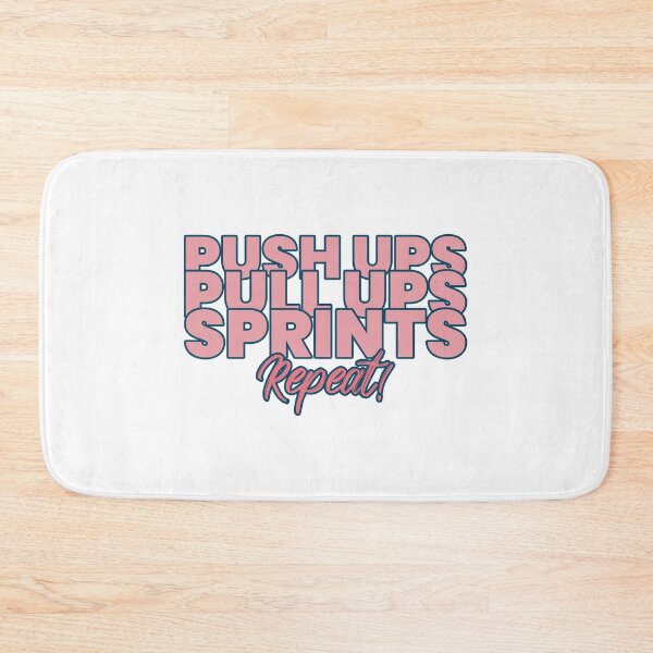 Item preview, Push Ups Pull Ups Sprints Repeat designed and sold by RiseandShineTee.