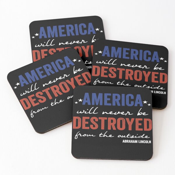 Item preview, america will never be destroyed from the outside abraham lincoln designed and sold by FranFornix.