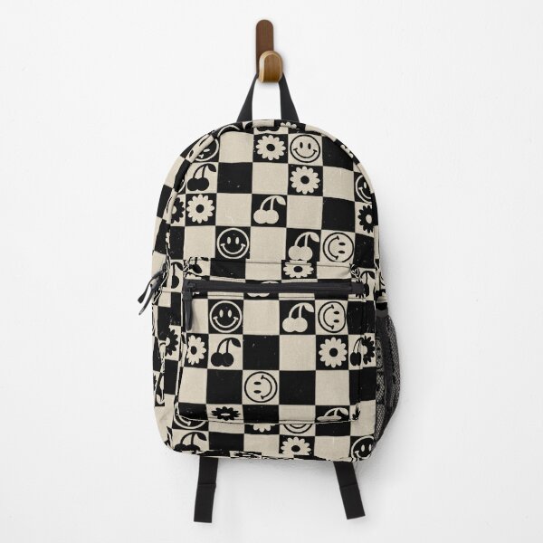 Swirl Checkerboard Backpack