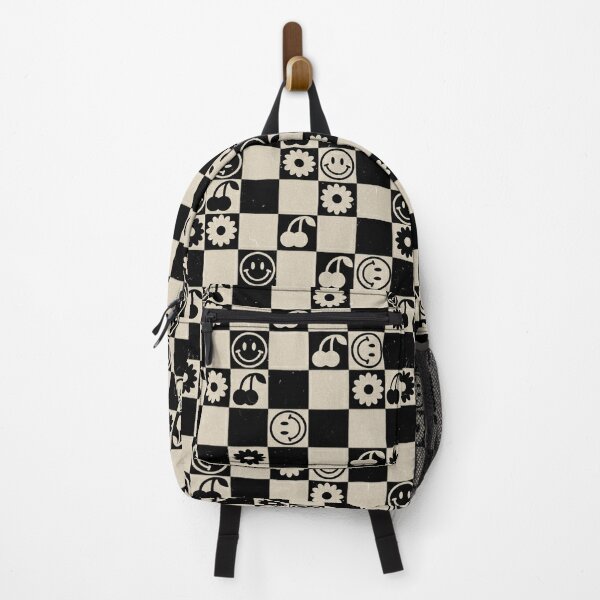 Black discount backpack aesthetic