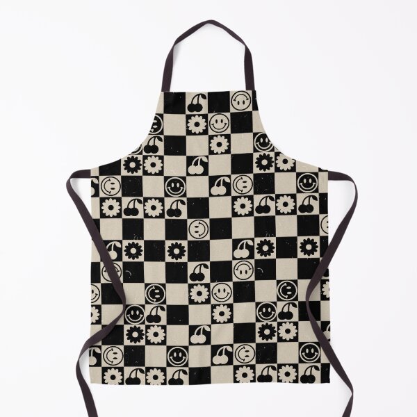 Item preview, HAPPY CHECKERS - black and beige designed and sold by Julia Santos.