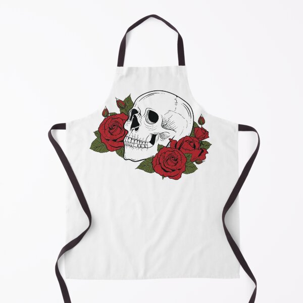 Item preview, Skull and Red Roses designed and sold by Grimble Scribbs.