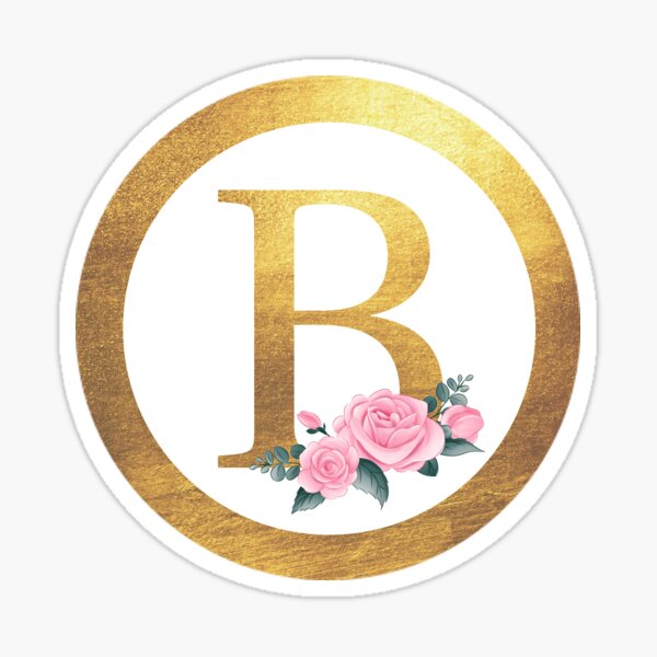 Feminine monogram rose gold logo letter i and j with flowers