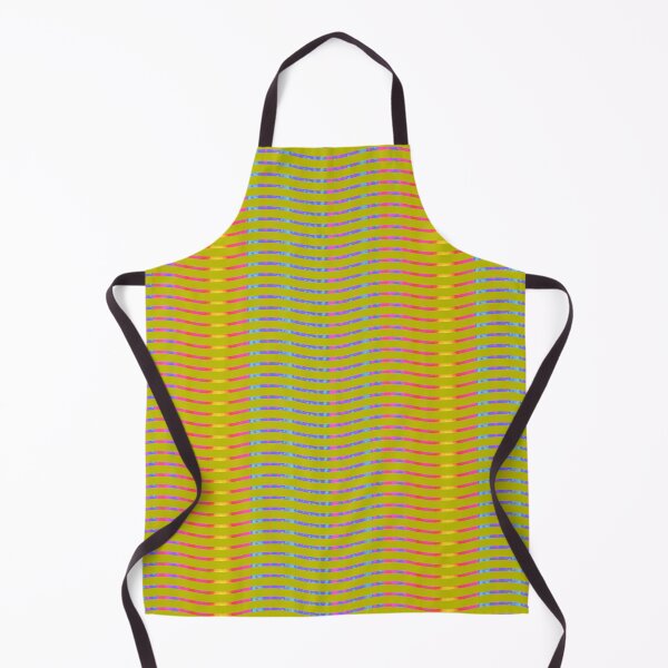 Item preview, Wavy Lines Rainbow on Yellow Green Repeat 5748 designed and sold by Art in My Loft.