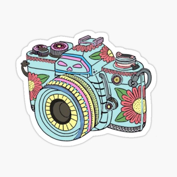 90s Polaroid Camera Vinyl Sticker – jasmithdesigns