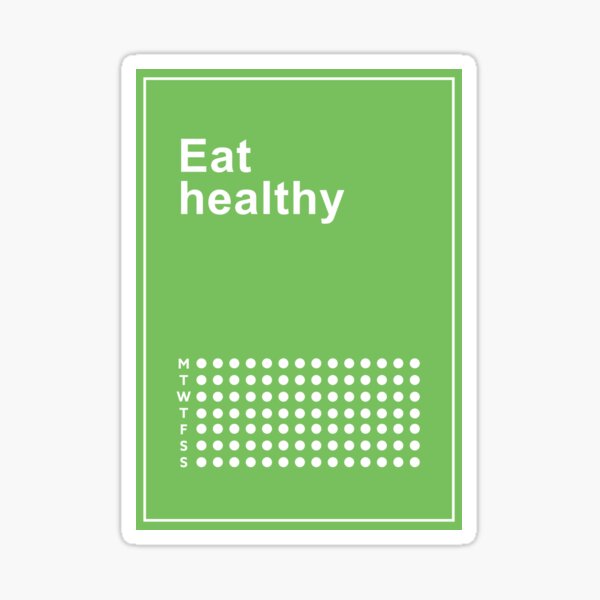 Item preview, Minimalistic Habit Poster - Eat healthy designed and sold by redoARTstore.