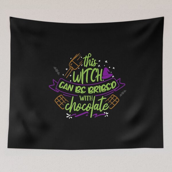 Item preview, This Witch Can Be Bribed With Chocolate - Halloween  designed and sold by RomeoSketches.