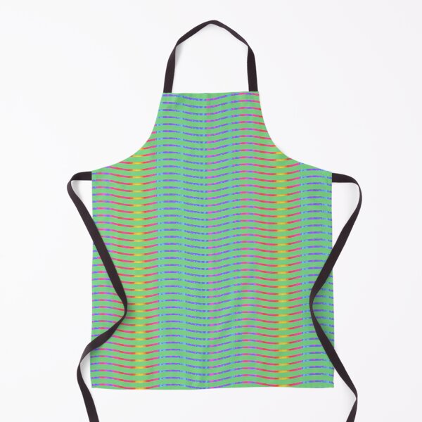 Item preview, Wavy Lines Rainbow on Soft Green Repeat 5748 designed and sold by Art in My Loft.