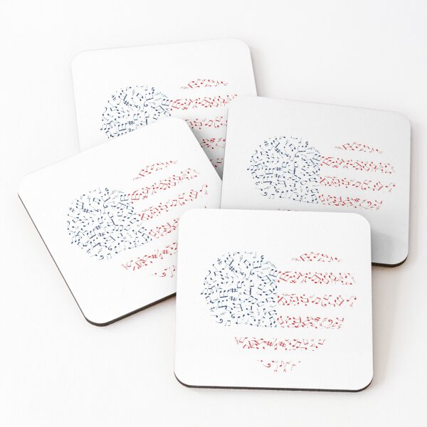 Item preview, American flag heart music designed and sold by cvwbcamp.