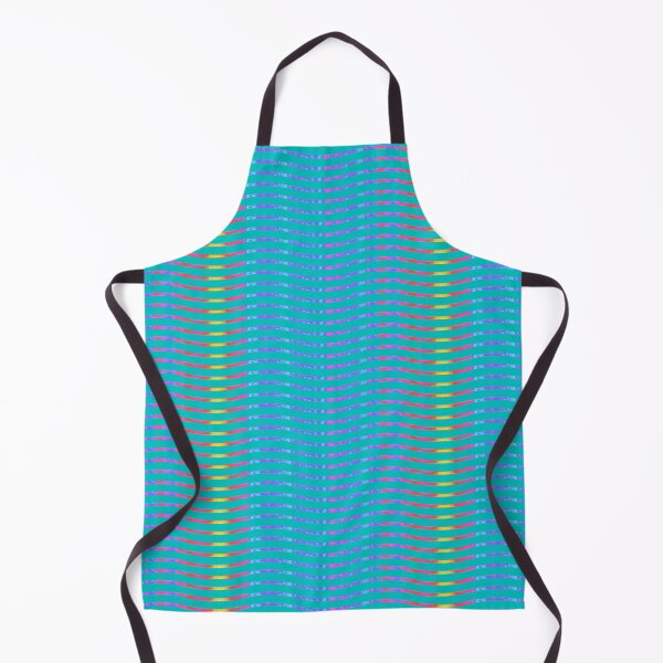 Item preview, Wavy Lines Rainbow on Teal Repeat 5748 designed and sold by Art in My Loft.