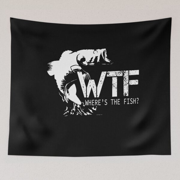 Item preview, WTF WHERE'S THE FISH? - Funny Fishing Gift designed and sold by BUniqueBSpecial.