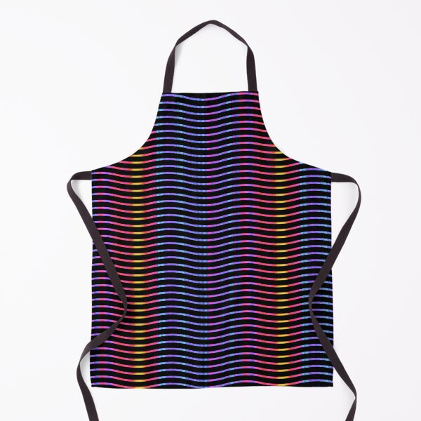 Item preview, Wavy Lines Rainbow on Black Repeat 5748 designed and sold by Art in My Loft.